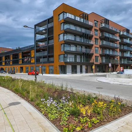 Sienna Grobla Apartment With View Of The Motlawa Terrace & Sauna, Gym By Noclegi Renters Gdansk Exterior photo
